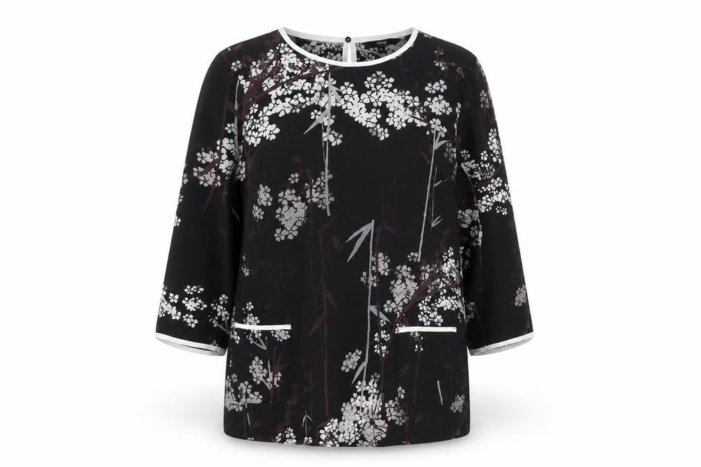 Womens UK Size 12 NEXT Black Basic Blouse