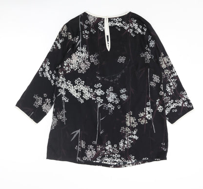 Womens UK Size 12 NEXT Black Basic Blouse