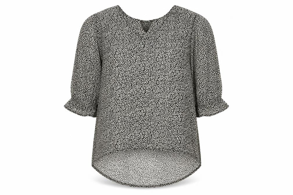 Womens UK Size 6 H&M Black Basic Blouse