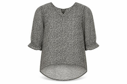 Womens UK Size 6 H&M Black Basic Blouse