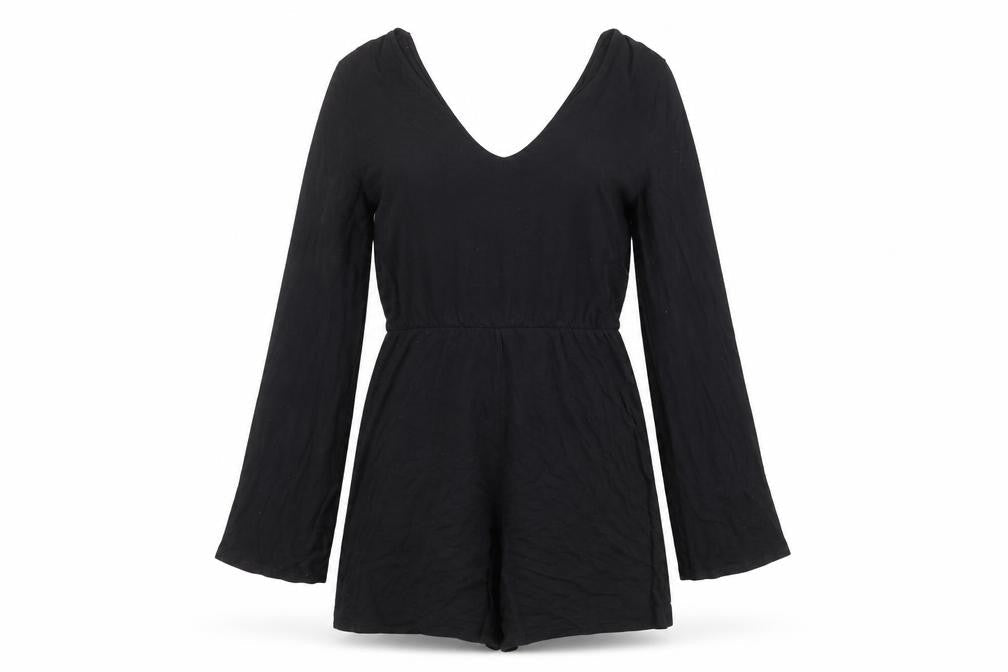 Womens UK Size S Monki One-Piece Black Playsuit