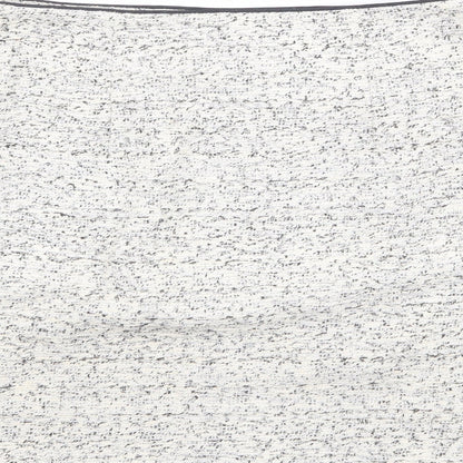 NEXT Womens Beige Cotton A-Line Skirt Size 12 Zip