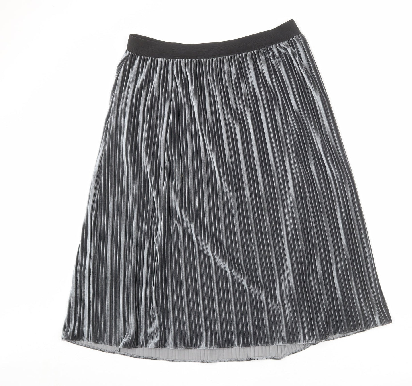 Gerry Weber Womens Silver Polyester Pleated Skirt Size 14