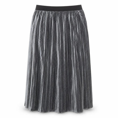 Gerry Weber Womens Silver Polyester Pleated Skirt Size 14