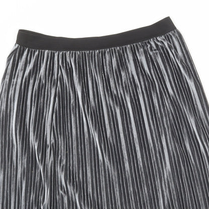 Gerry Weber Womens Silver Polyester Pleated Skirt Size 14