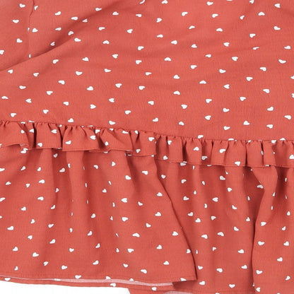 Womens UK Size S Vera & Lucy Red Basic Blouse