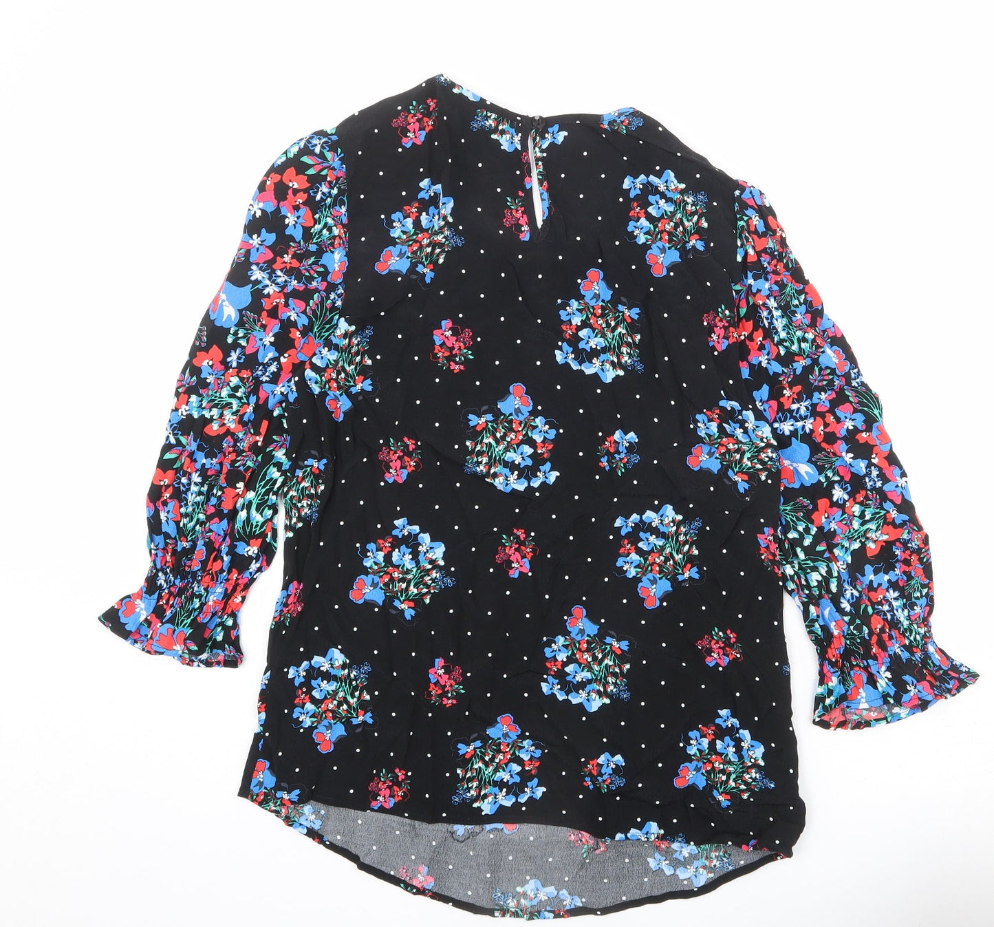 Womens UK Size 10 Marks and Spencer Black Basic Blouse