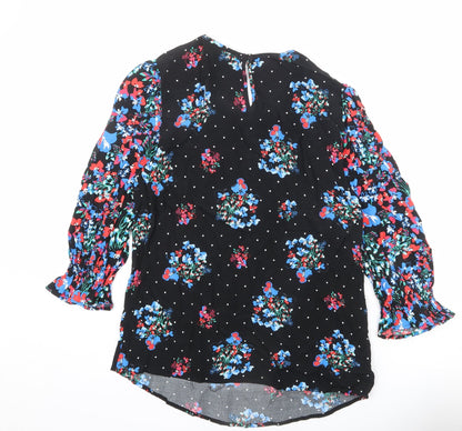 Womens UK Size 10 Marks and Spencer Black Basic Blouse