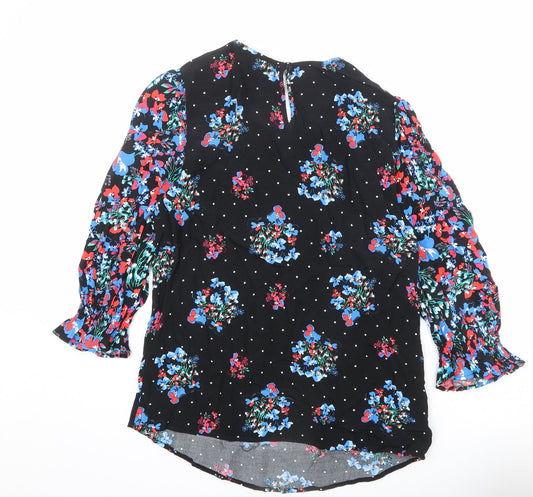 Womens UK Size 10 Marks and Spencer Black Basic Blouse