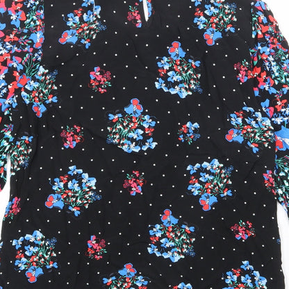 Womens UK Size 10 Marks and Spencer Black Basic Blouse