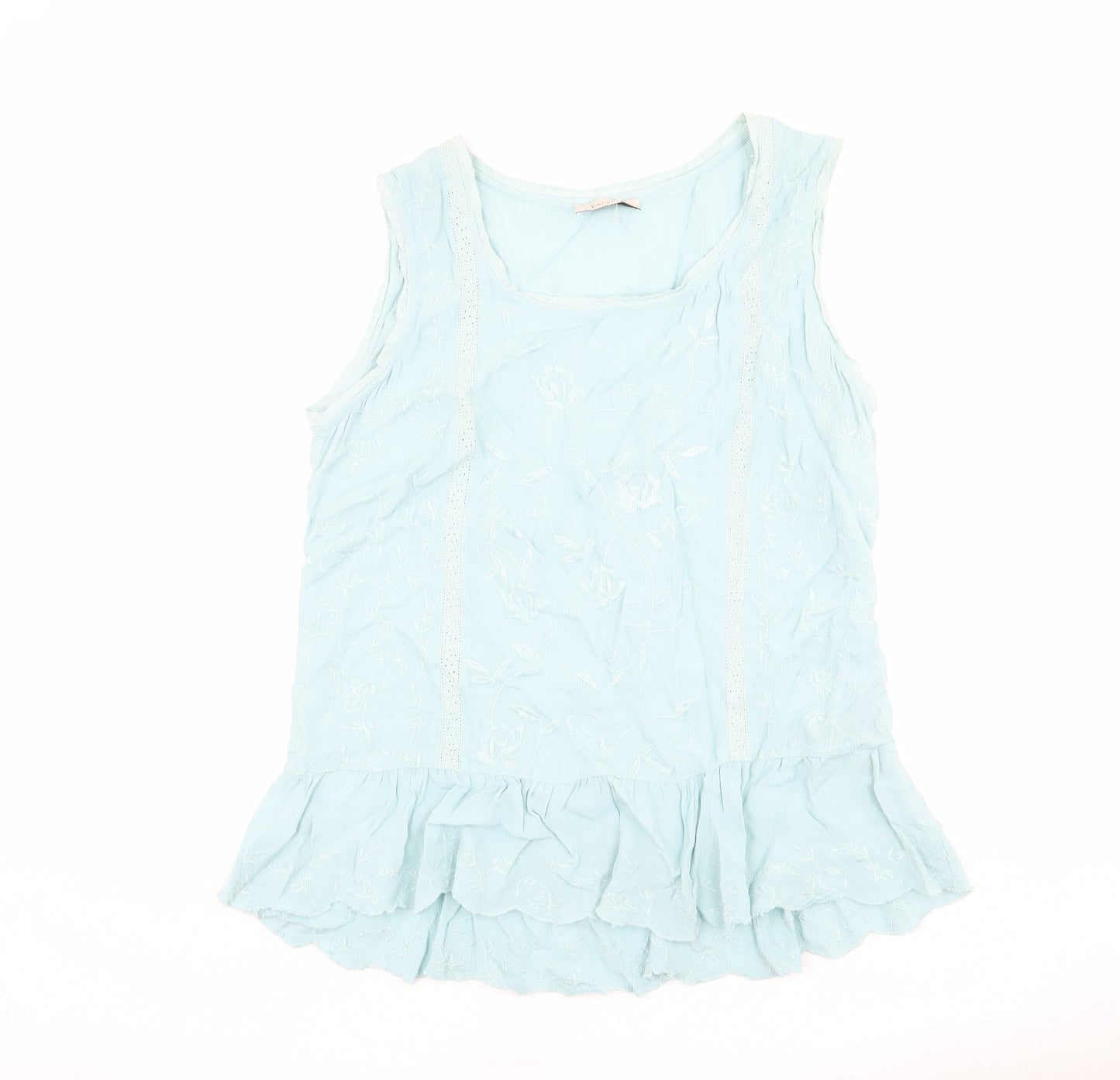 Womens UK Size 12 Per Una Blue Basic Blouse