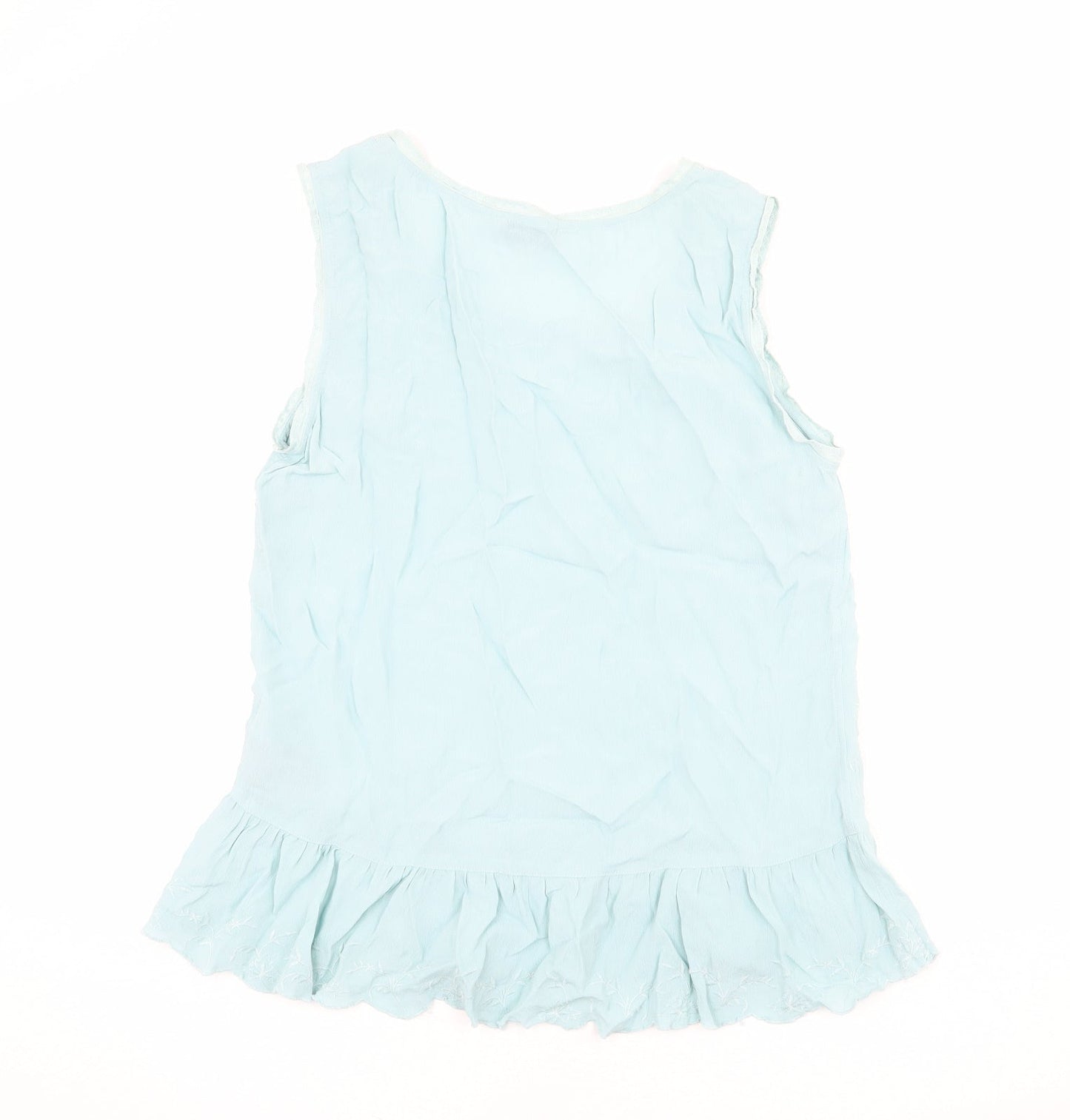 Womens UK Size 12 Per Una Blue Basic Blouse