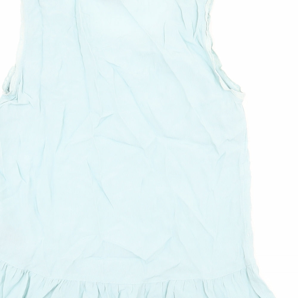 Womens UK Size 12 Per Una Blue Basic Blouse