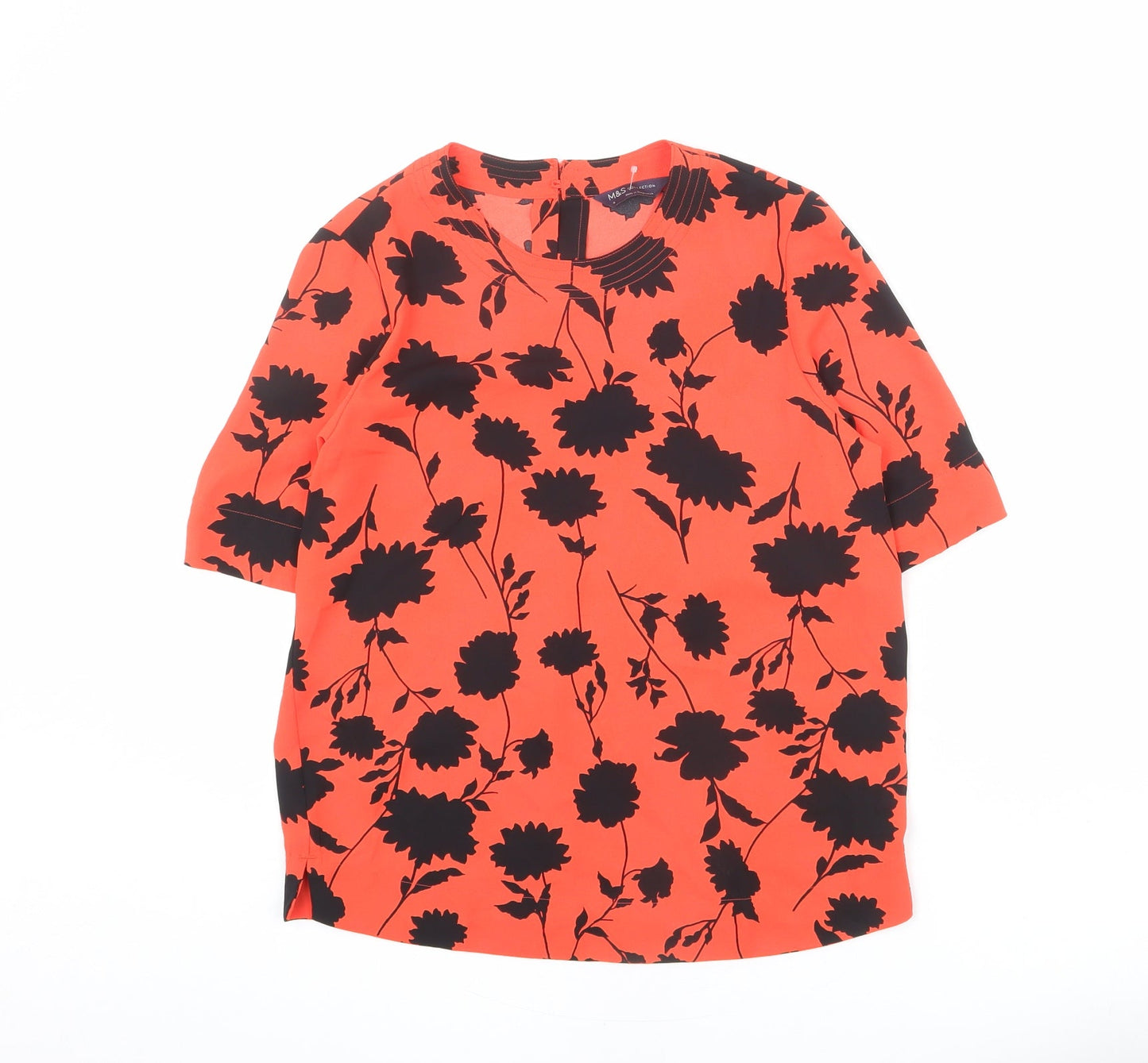 Womens UK Size 6 Marks and Spencer Red Basic Blouse