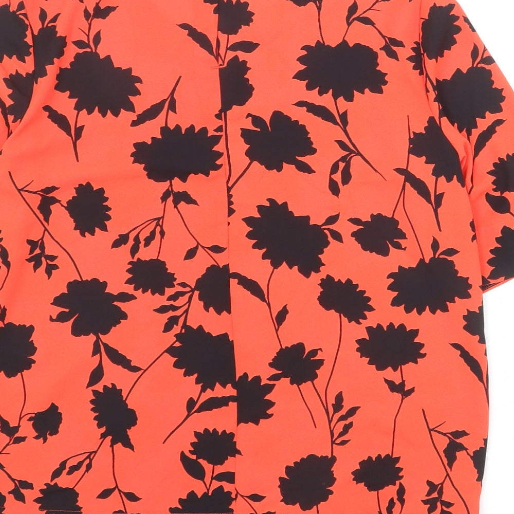Womens UK Size 6 Marks and Spencer Red Basic Blouse
