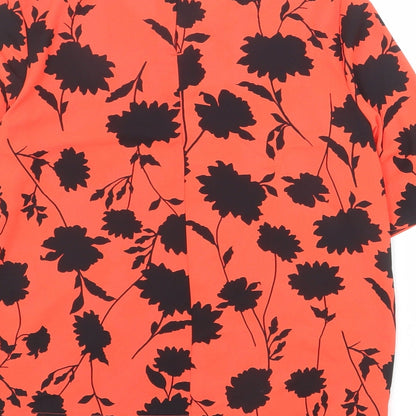 Womens UK Size 6 Marks and Spencer Red Basic Blouse