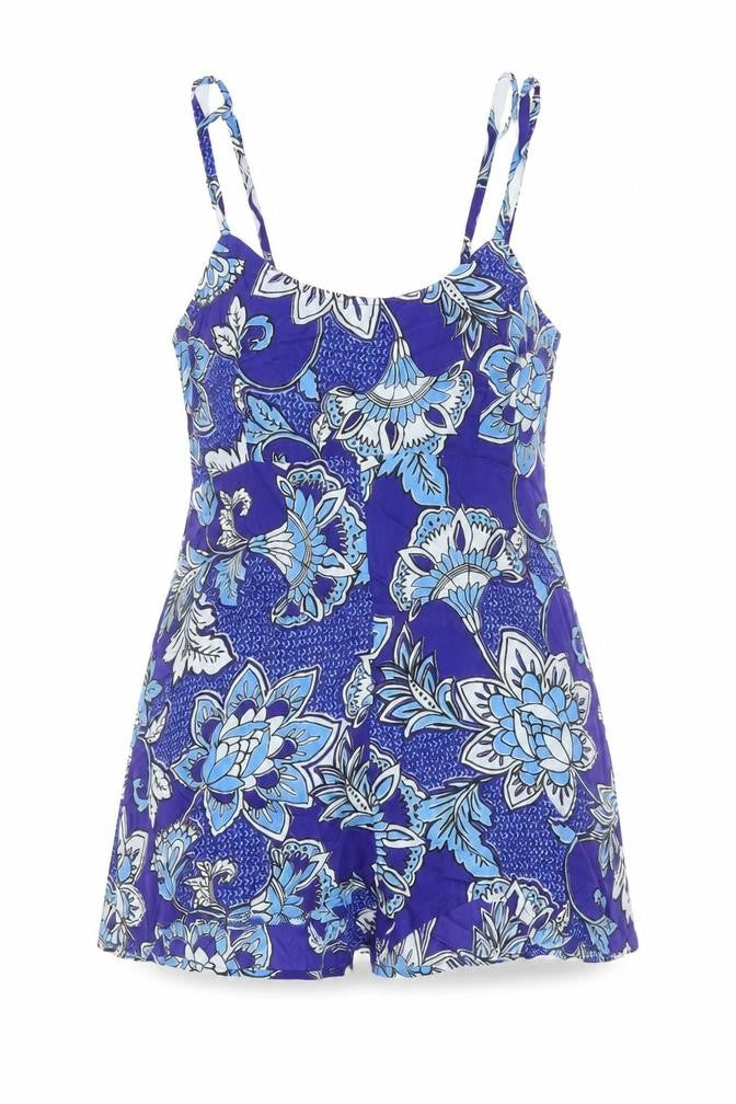 Womens UK Size 10 Select One-Piece Blue Playsuit