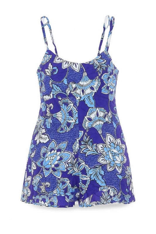 Womens UK Size 10 Select One-Piece Blue Playsuit