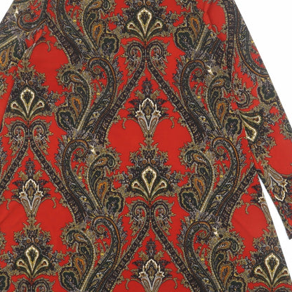 Glamorous Womens Multicoloured Geometric Polyester A-Line Size S Round Neck Pullover