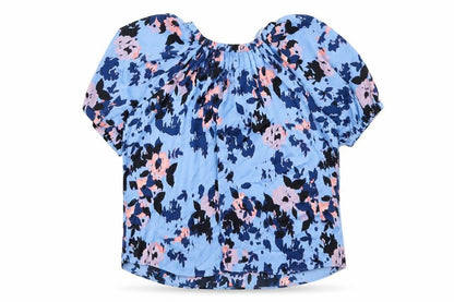 Womens UK Size 16 Marks and Spencer Blue Basic Blouse