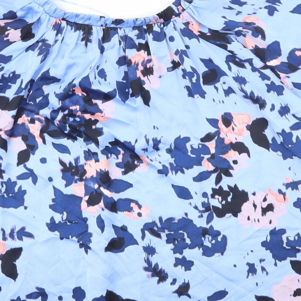 Womens UK Size 16 Marks and Spencer Blue Basic Blouse
