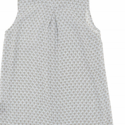 Womens UK Size 8 H&M Multicoloured Basic Button-Up