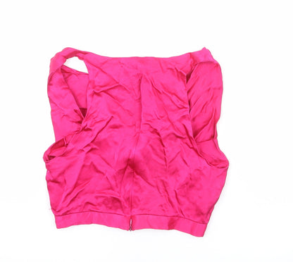 Womens UK Size S Zara Pink Cropped Tank