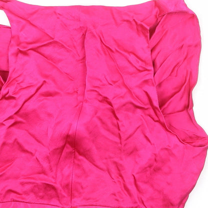 Womens UK Size S Zara Pink Cropped Tank