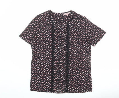 Womens UK Size 10 NEXT Black Basic Blouse