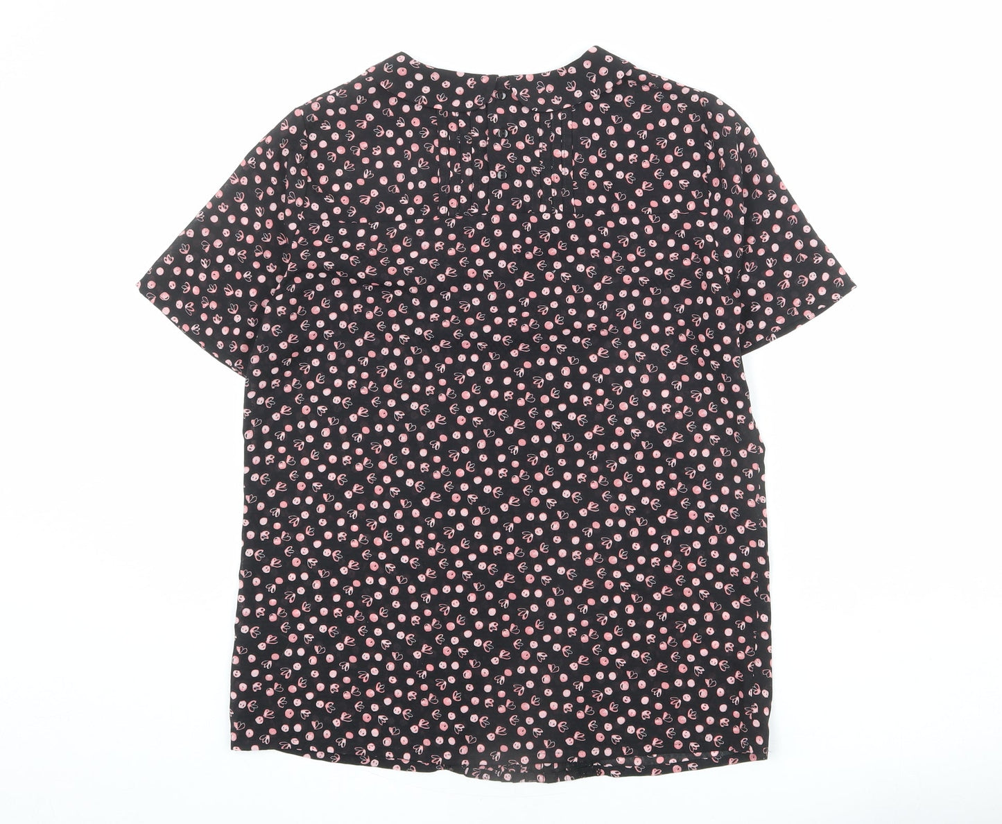 Womens UK Size 10 NEXT Black Basic Blouse