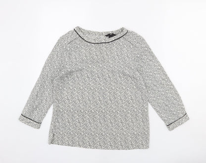 Womens UK Size 8 H&M Ivory Basic Blouse