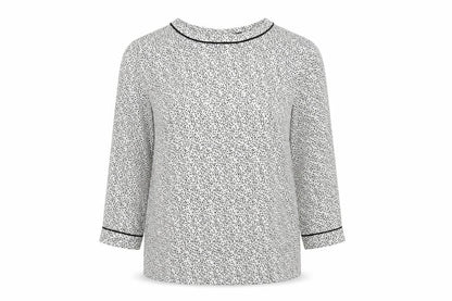Womens UK Size 8 H&M Ivory Basic Blouse