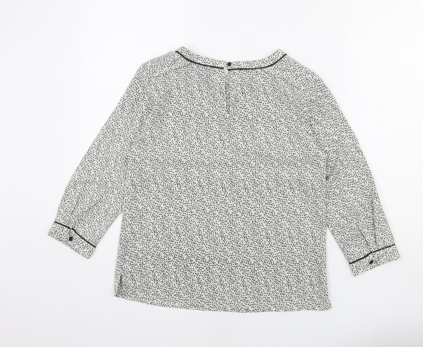Womens UK Size 8 H&M Ivory Basic Blouse