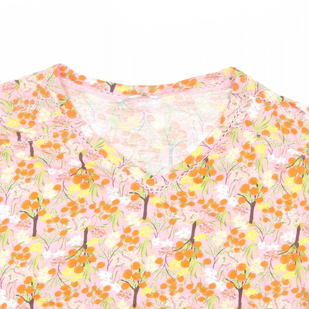 Womens UK Size 6 NEXT Multicoloured Basic T-Shirt
