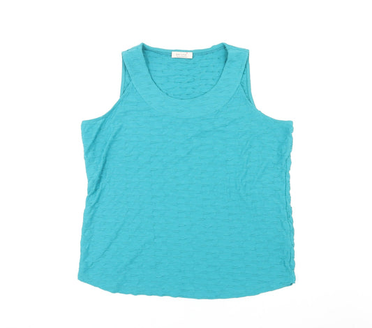 Womens UK Size 20 Per Una Green Basic Tank