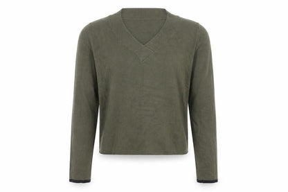 New Look Girls Green V-Neck Viscose Pullover Jumper Size 12-13 Years Pullover