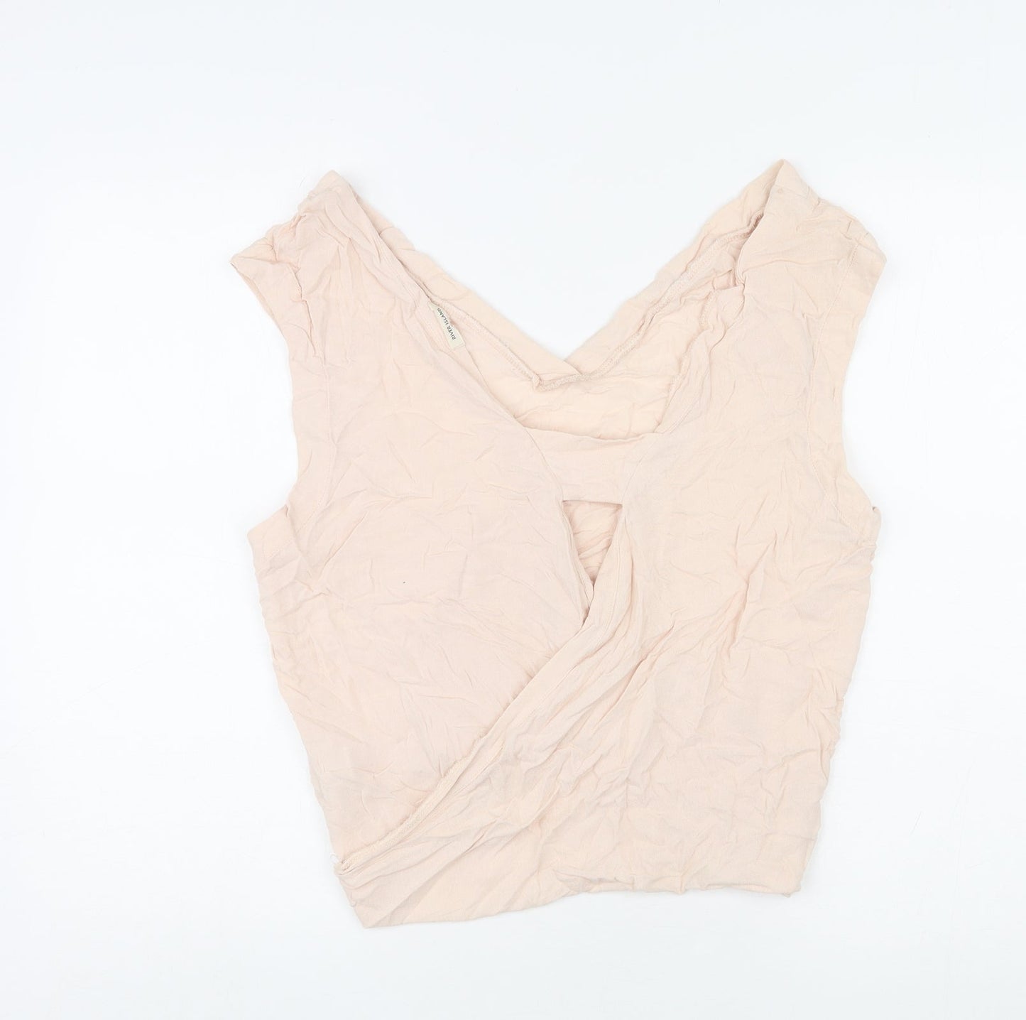 Womens UK Size 14 River Island Pink Cropped Tank