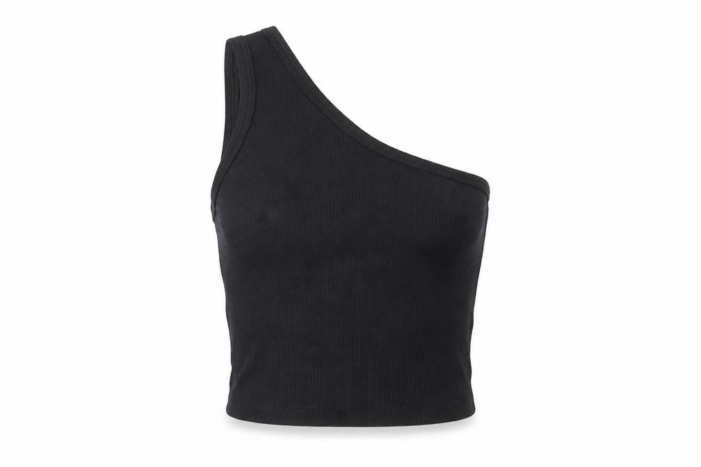 Womens UK Size S Zara Black Basic Tank