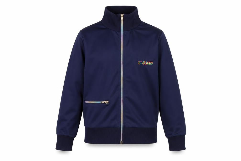 Front view of Joe Bloggs boys’ blue basic jacket jacket, size 9-10, years zip