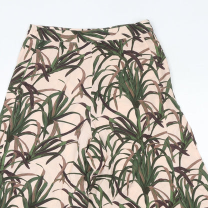 Womens UK Size 10 ASOS Regular Fit Cropped Pink Trousers