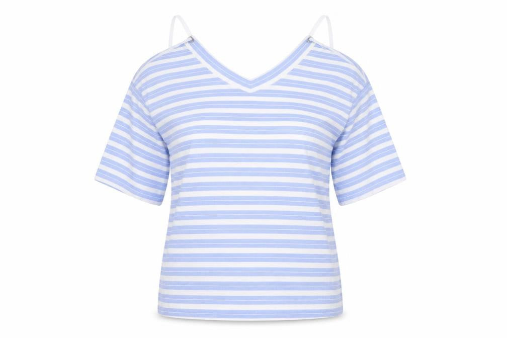 Womens UK Size 10 Limited Edition Blue Basic Blouse