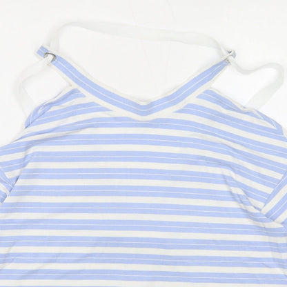 Womens UK Size 10 Limited Edition Blue Basic Blouse