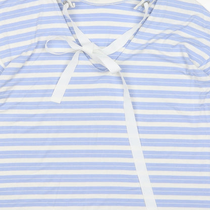 Womens UK Size 10 Limited Edition Blue Basic Blouse