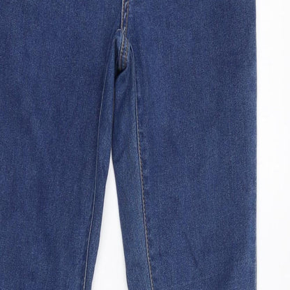 Noisy may Womens Blue Cotton Skinny Jeans Size 28 L36 in Regular Zip