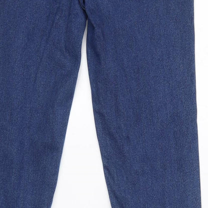 Noisy may Womens Blue Cotton Skinny Jeans Size 28 L36 in Regular Zip