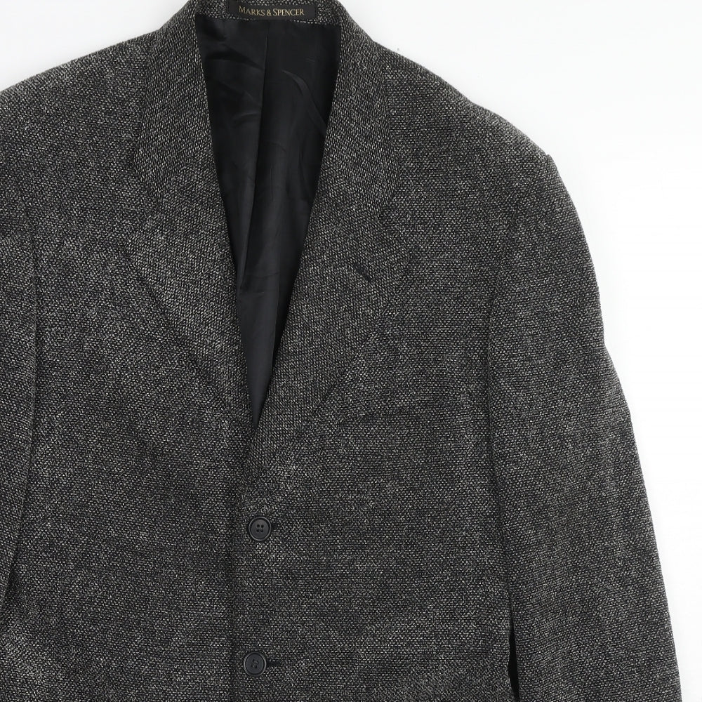 Mens UK Size 40 St Michael Regular Grey Suit Jacket