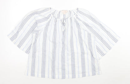 Womens UK Size S Gap White Basic Blouse