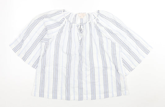 Womens UK Size S Gap White Basic Blouse