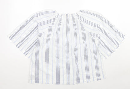 Womens UK Size S Gap White Basic Blouse