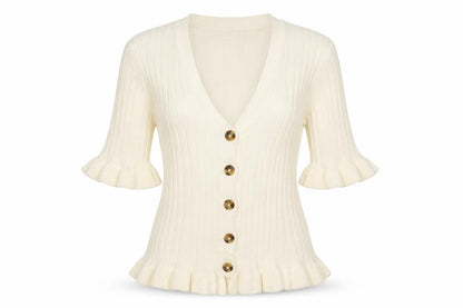 Womens UK Size M Brave Soul Ivory Pullover Jumper